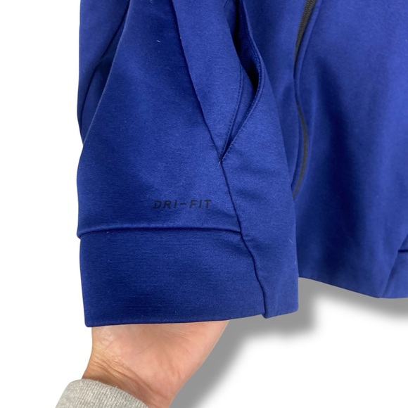 Nike Therma Hoodie Full Zip Dri-FIT Tech Training Jacket Blue Men’s Size L - Picture 10 of 13
